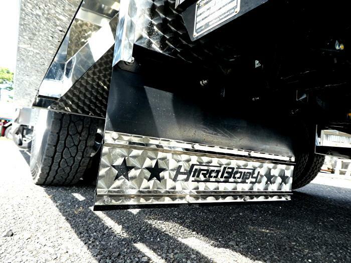 大型中型トラック　泥除けウェイト　アルミ2㎜縞鋼板